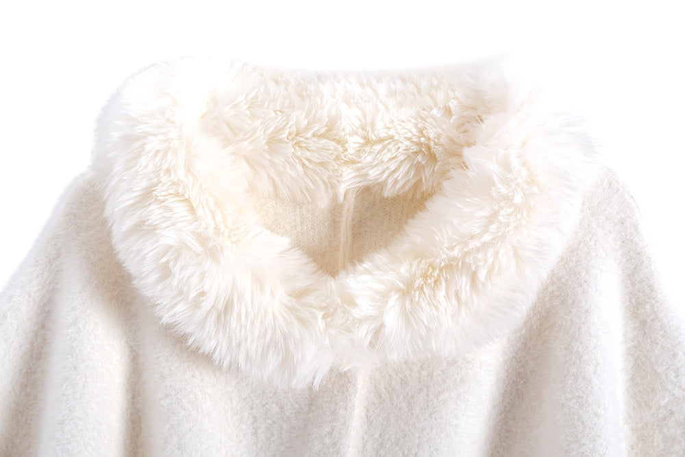 Big Fur Collar High-grade Artificial Mink Fur Belt Shawl