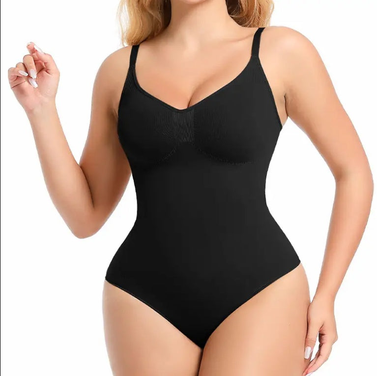 SEAMLESS One Piece Bodyshaper Ladies Shapewear Swimsuit Solid Color Stretch Full Bust Nylon Spandex Bodyshaper For Woman