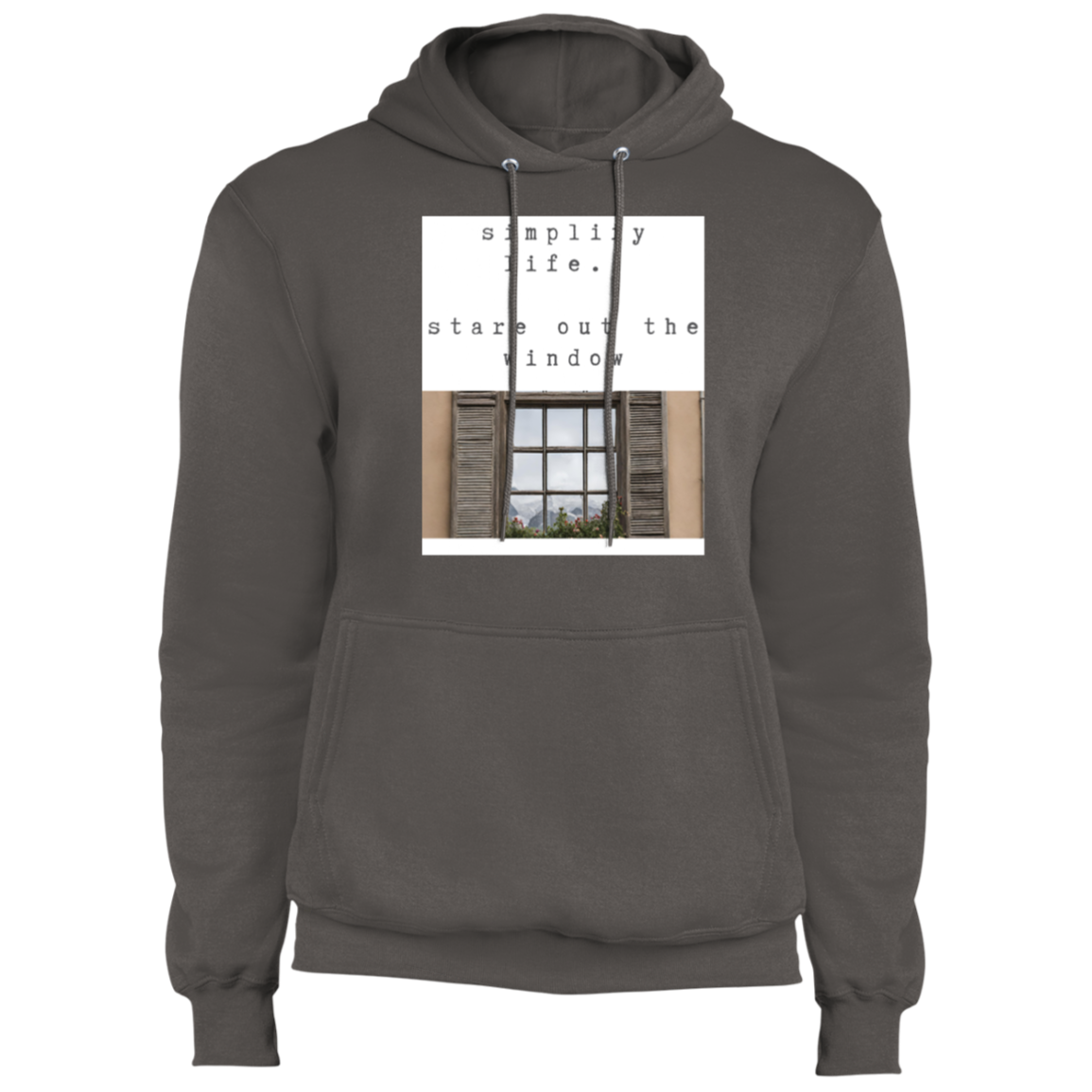 Stare Out The Window Fleece Pullover Hoodie