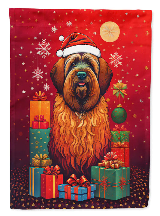 Briard Holiday Christmas Garden Flag