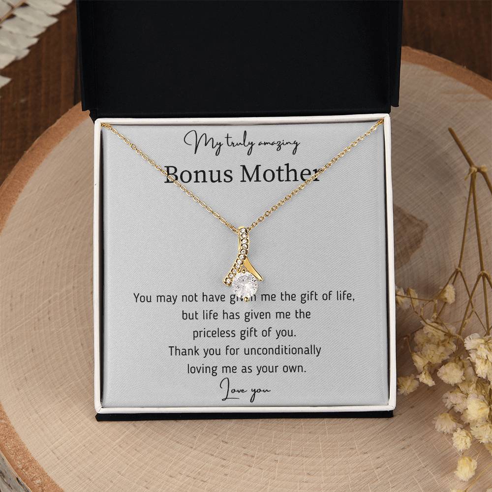 Alluring Necklace with Love for Bonus Mom? Birthdays/ Mothers day