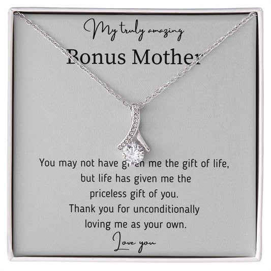 Alluring Necklace with Love for Bonus Mom? Birthdays/ Mothers day