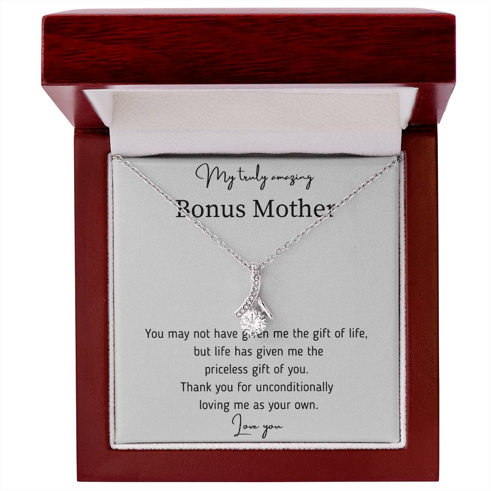 Alluring Necklace with Love for Bonus Mom? Birthdays/ Mothers day