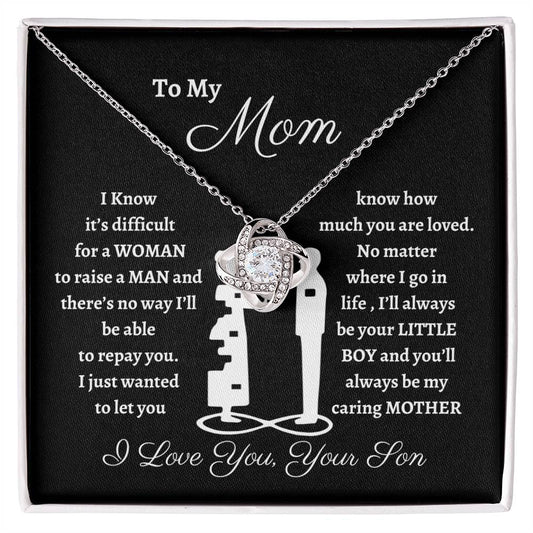 Mom Love Knot Necklace from Loving Son.