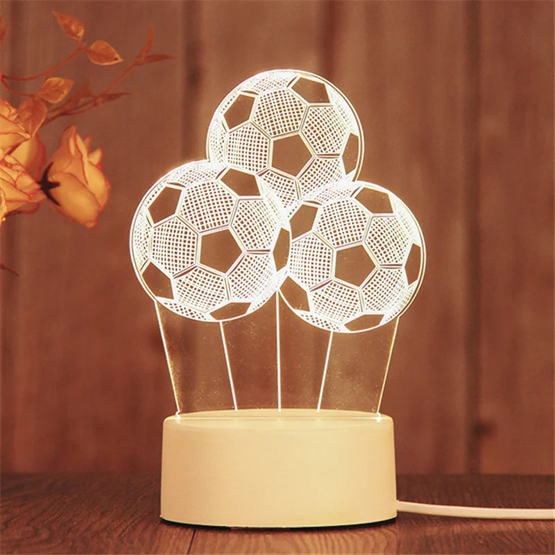 3D LED Night Light Lamp