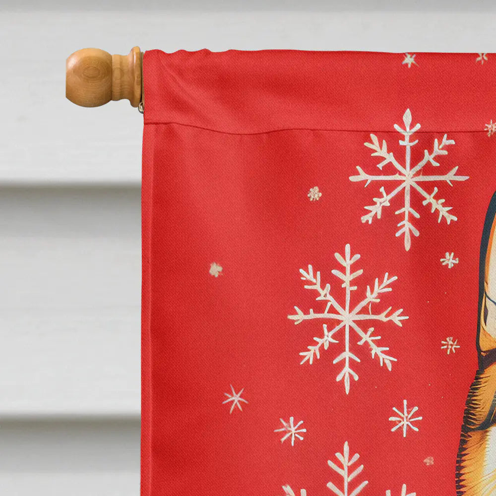 Akita Holiday Christmas House Flag